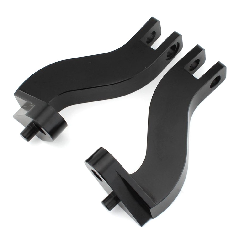 Black Passenger Rear Foot Peg Mount Bracket For Harley Davidson Touring 1993-23