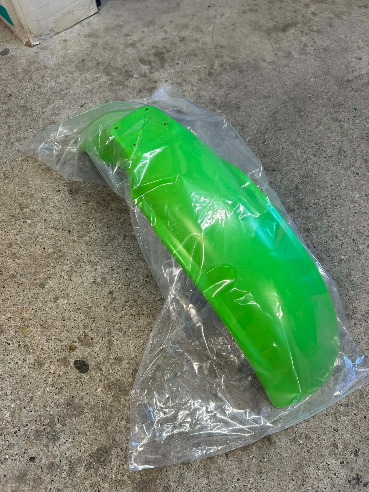 1985 Kawasaki KX 125 250 500 Front Fender Mud Guard Blem 2nd