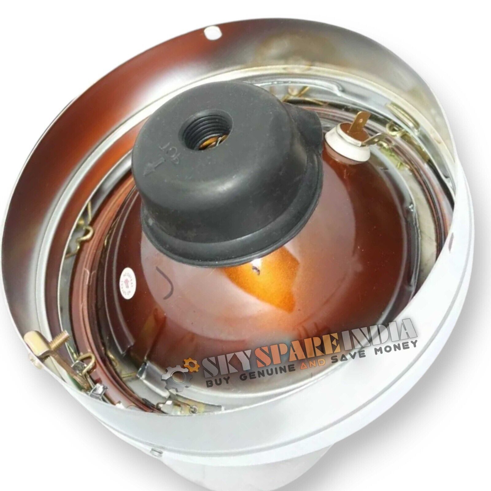7″ Headlight Headlamp With Peak Fits For Royal Enfield Classic Uce 350/500cc
