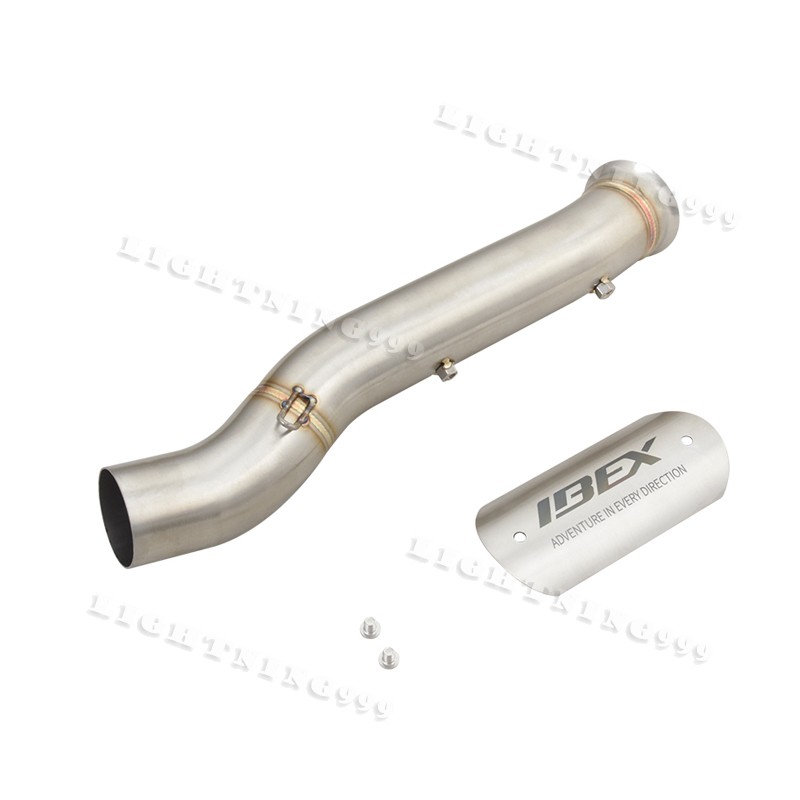 For CF-Moto IBEX 800 2022-2026 Mid Link Pipe With Carbon Fiber Muffler Tips