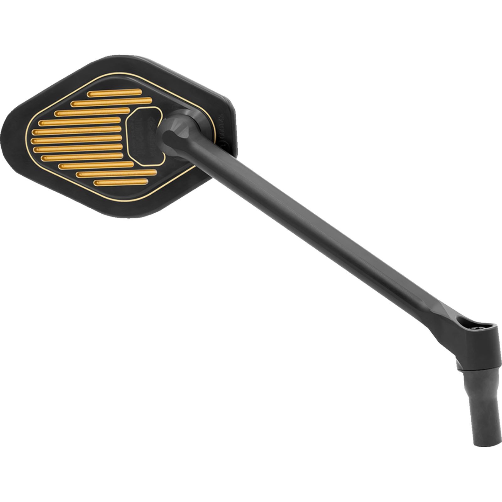 Mirror – Adjustable – Diamond – Black/Gold – Long Stem – Right 0640-1869