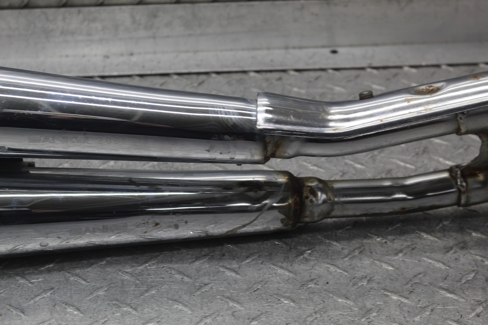 1980 HONDA CB650C CUSTOM EXHUAST HEADERS & MUFFLERS