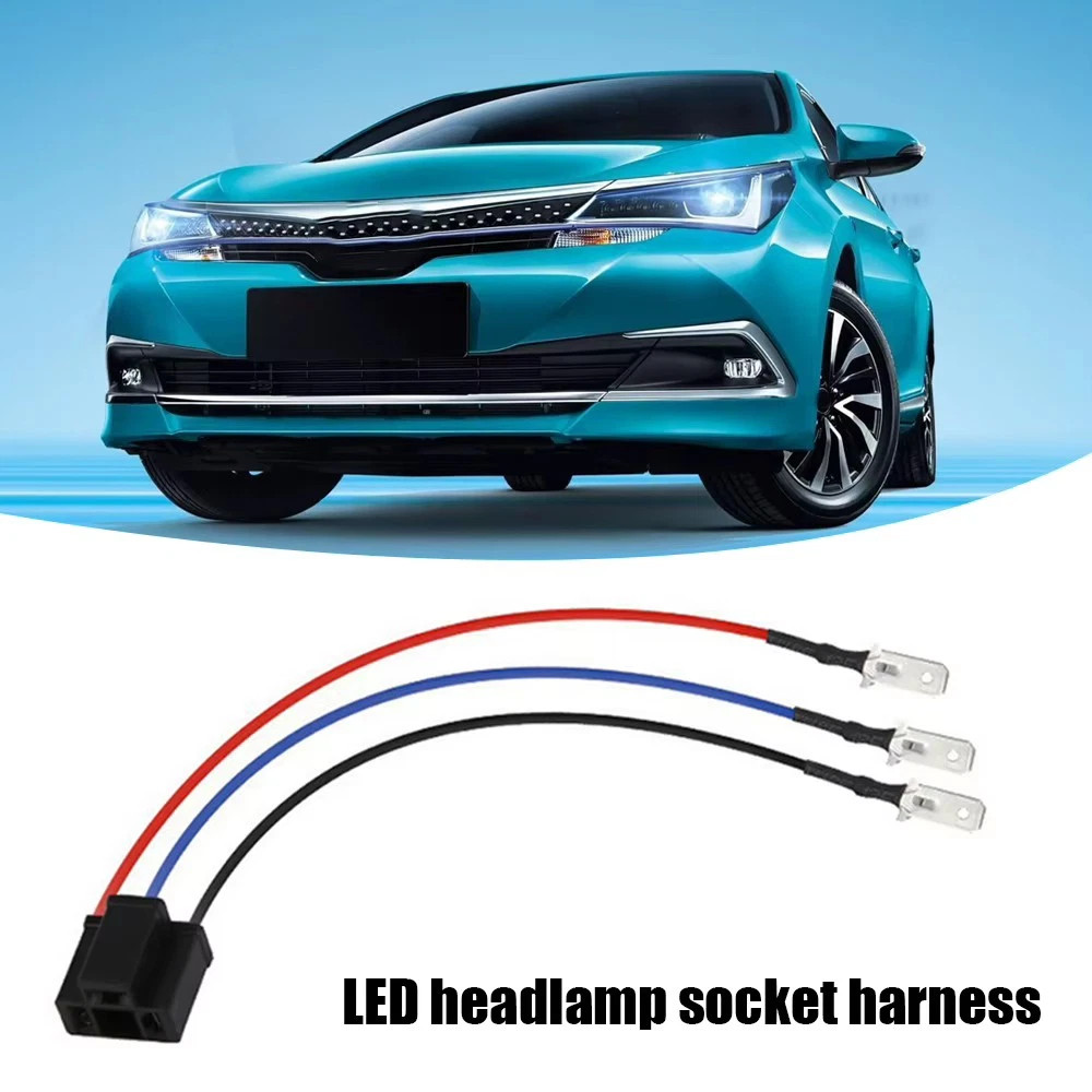 2PCS H4 9003 HB2 Wiring Harness Socket for 4×6″ 7″x6″ 5″x7″ Car Truck Headlight