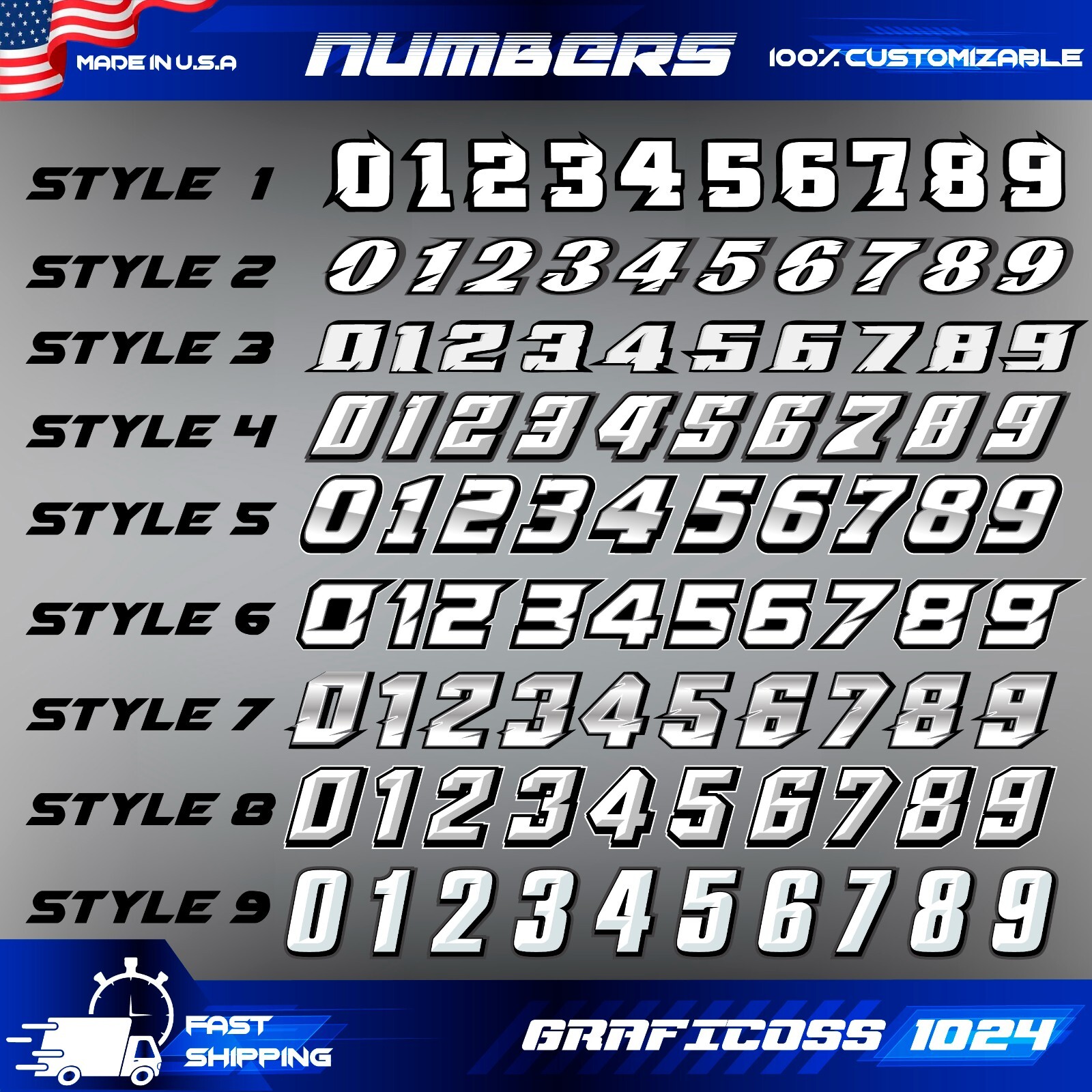 Yamaha YFZ 450R 450X Graphics kit 2014 2016 2018 to 2023 decals stickers ATV UTV