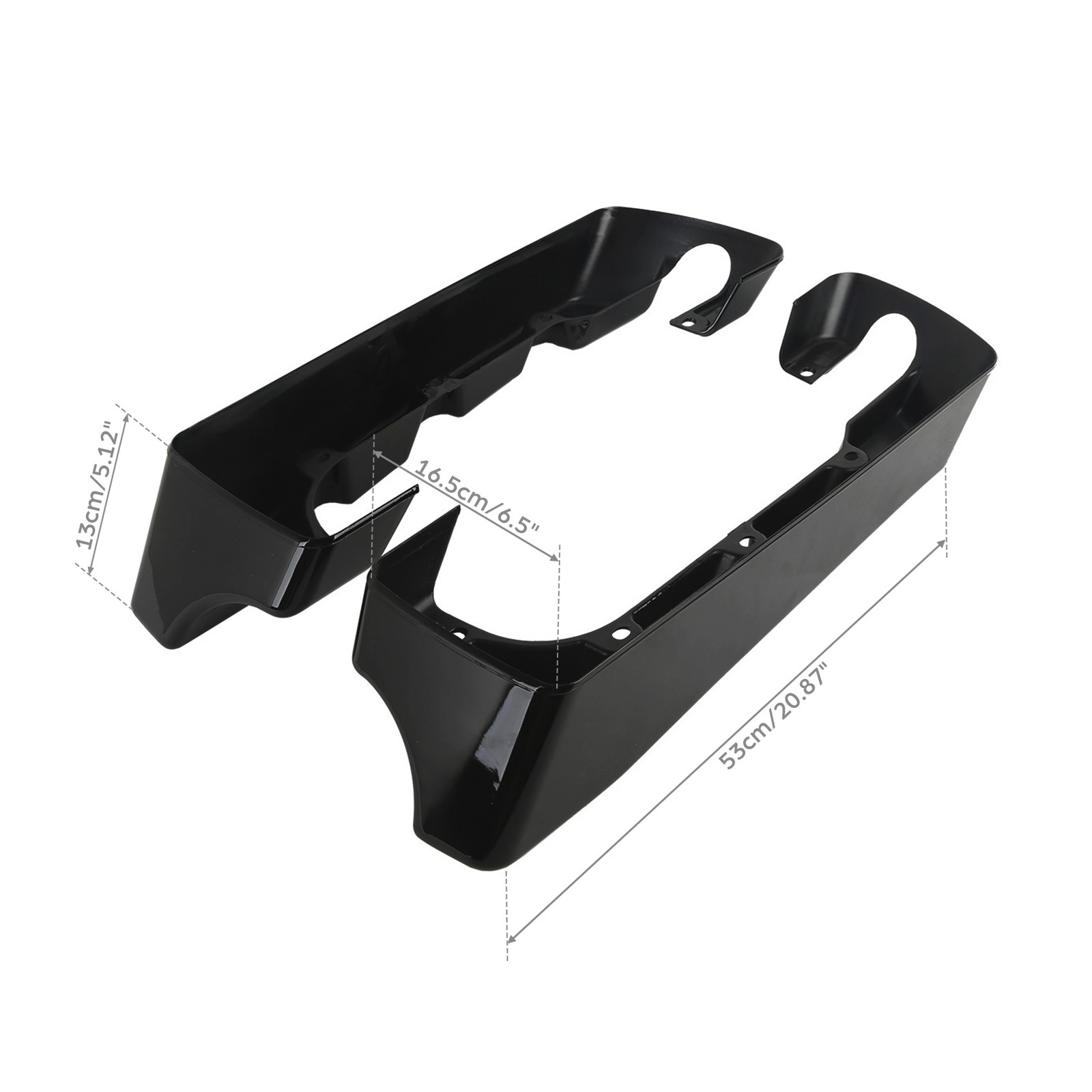 4″ Matte Black Saddlebags Extensions Fit For Harley Street Road Glide 2014-23 20