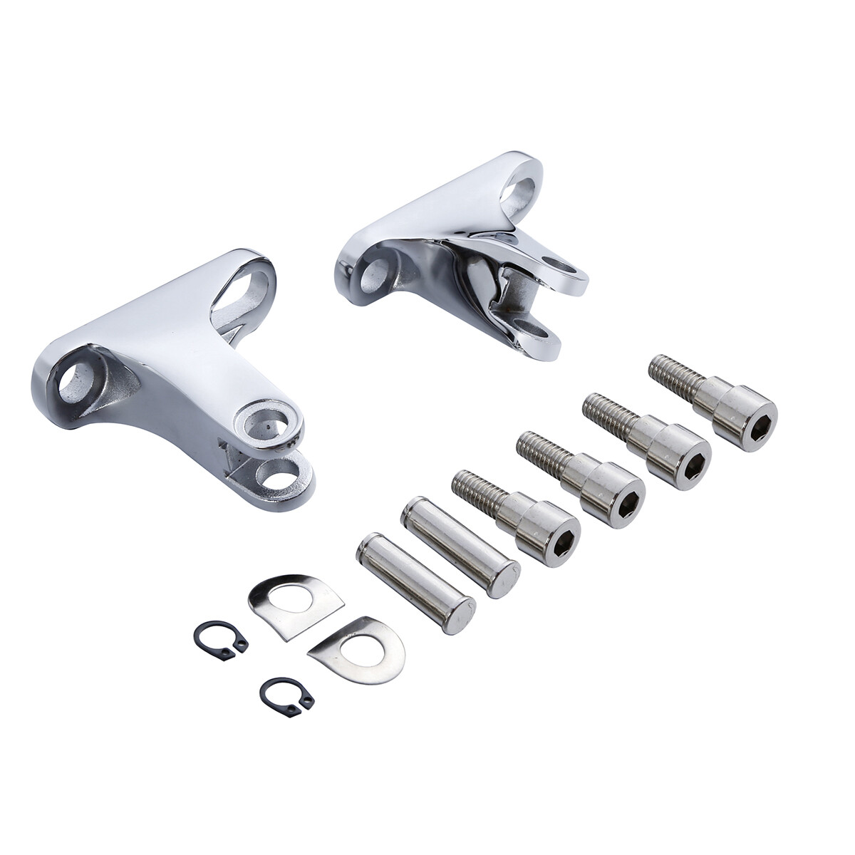 Chrome Passenger Footpeg Peg Mount Fit For Harley Touring Street Glide 1993-2024