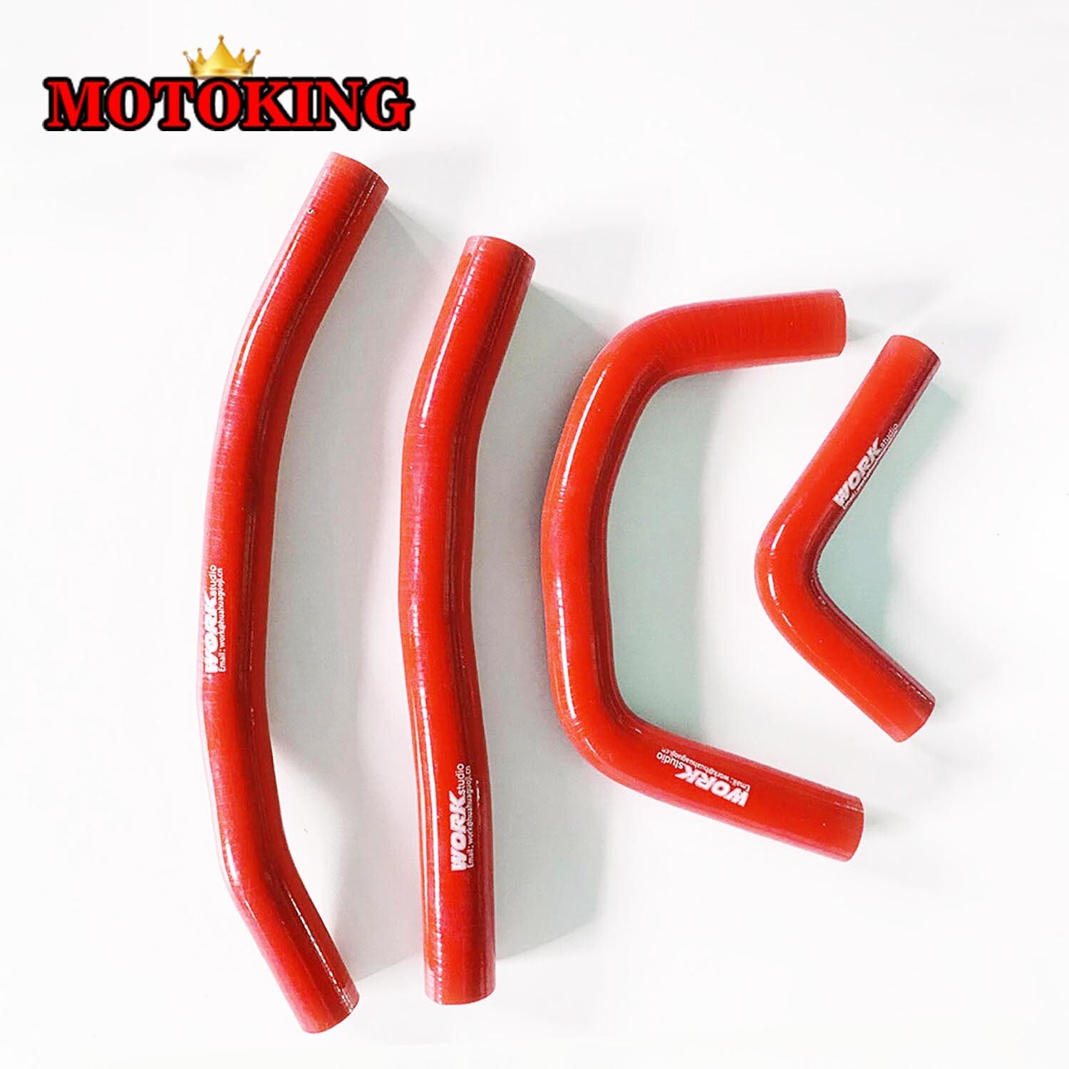 For Honda CRF450R 2017-2020/2017 2018 CRF450RX Red Silicone Radiator Hoses Pipes