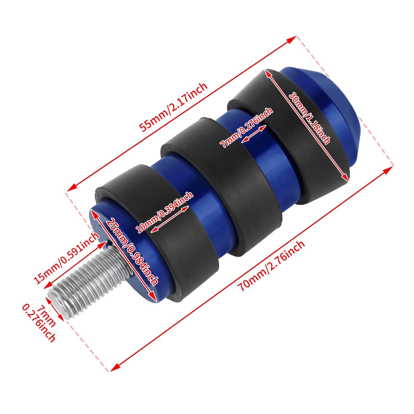 Blue Toe Foot Shifter Shift Peg Fit For Harley Touring Dyna Sofail FLS Sportster
