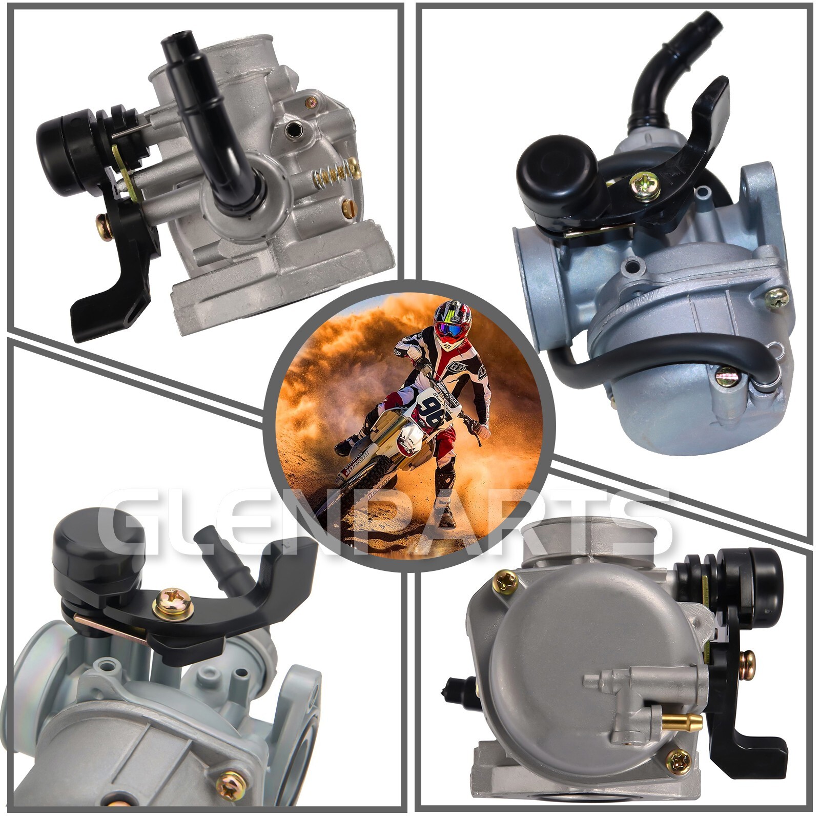 PZ19 Carburetor fit 2021 Ace Power 125cc kids 4 wheeler ATV Quad 90cc Baja 90