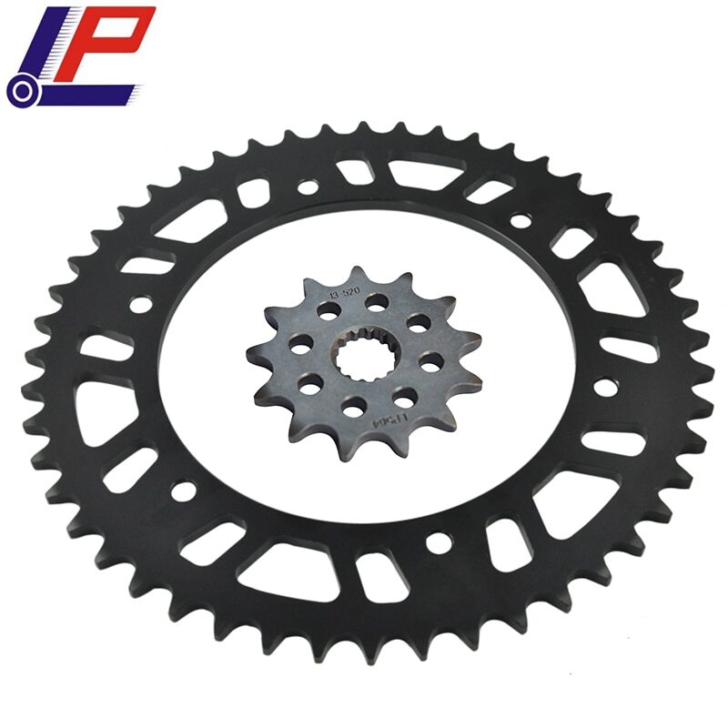 LOPOR 520 CNC 13T 52T Front Rear Motorcycle Sprocket for Yamaha WR200 91-93