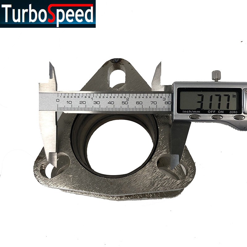 Universal 2.5″ 3 Bolt Mild Steel Exhaust Muffler Pipe Extension Flange Adapter