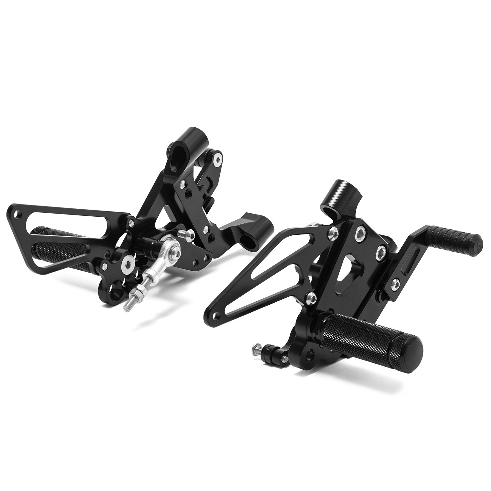 Adjustable Rearsets Rear Sets Footpeg Aluminum BLACK For DUCATI Panigale S 1199