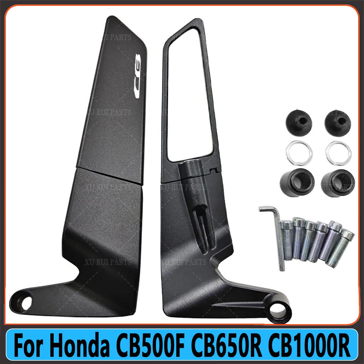 Motorcycle Mirror Wind side Rearview Mirrors For Honda CB500F CB650R CB1000R NEW