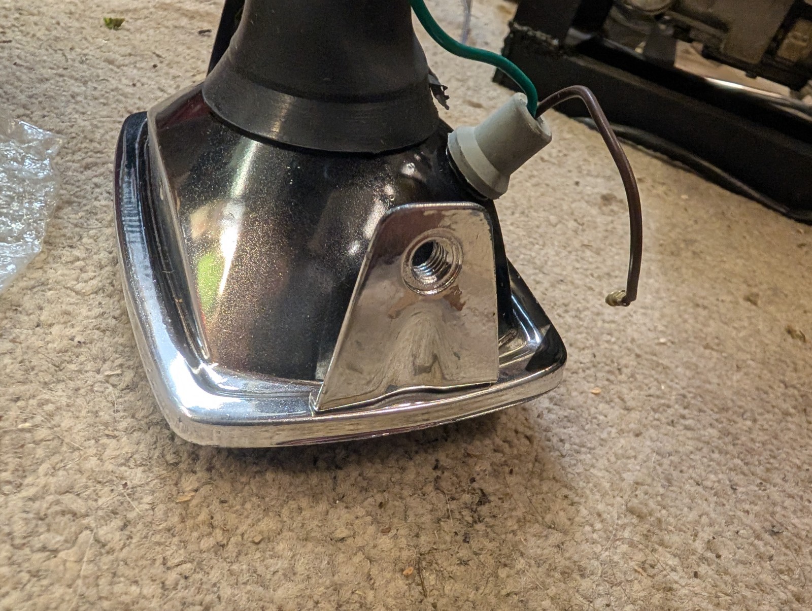 Honda Headlight OEM Rectangular Stanley 001-2184 Classic Bike / Scooter #W11