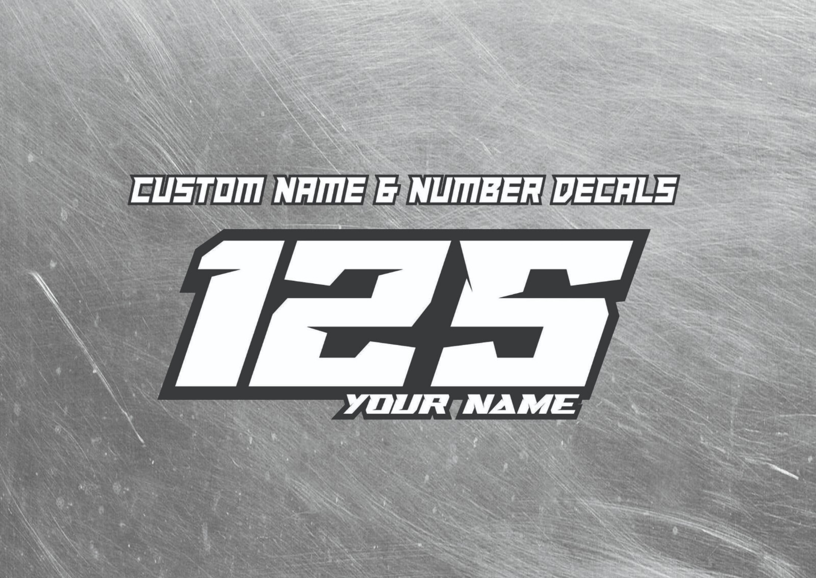 Custom Race Numbers Stickers Decals Vinyl Racing Dirt bike MX Motocross x3