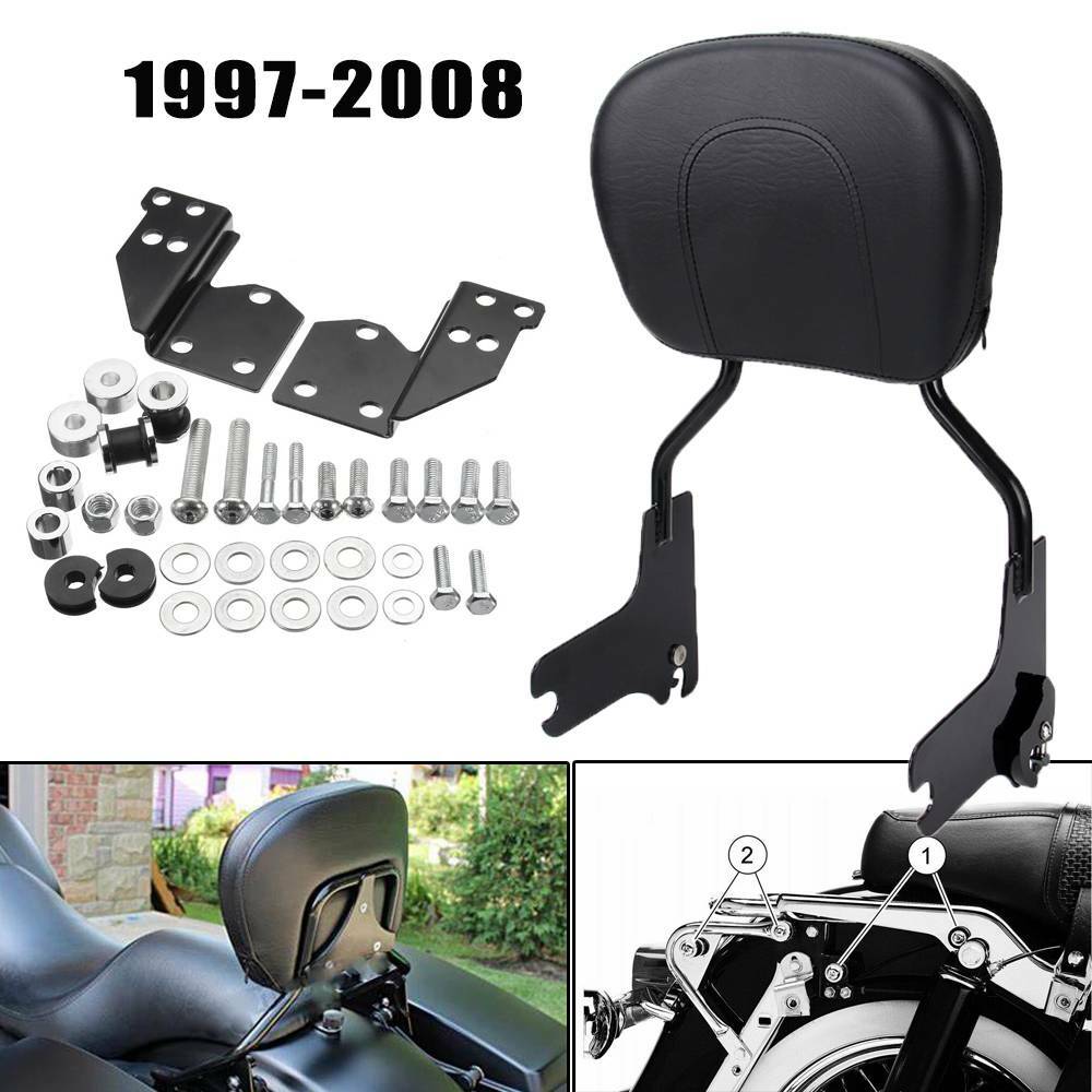 Passenger Backrest Sissy bar / Docking Hardware Fit For Harley Touring 1997-2008