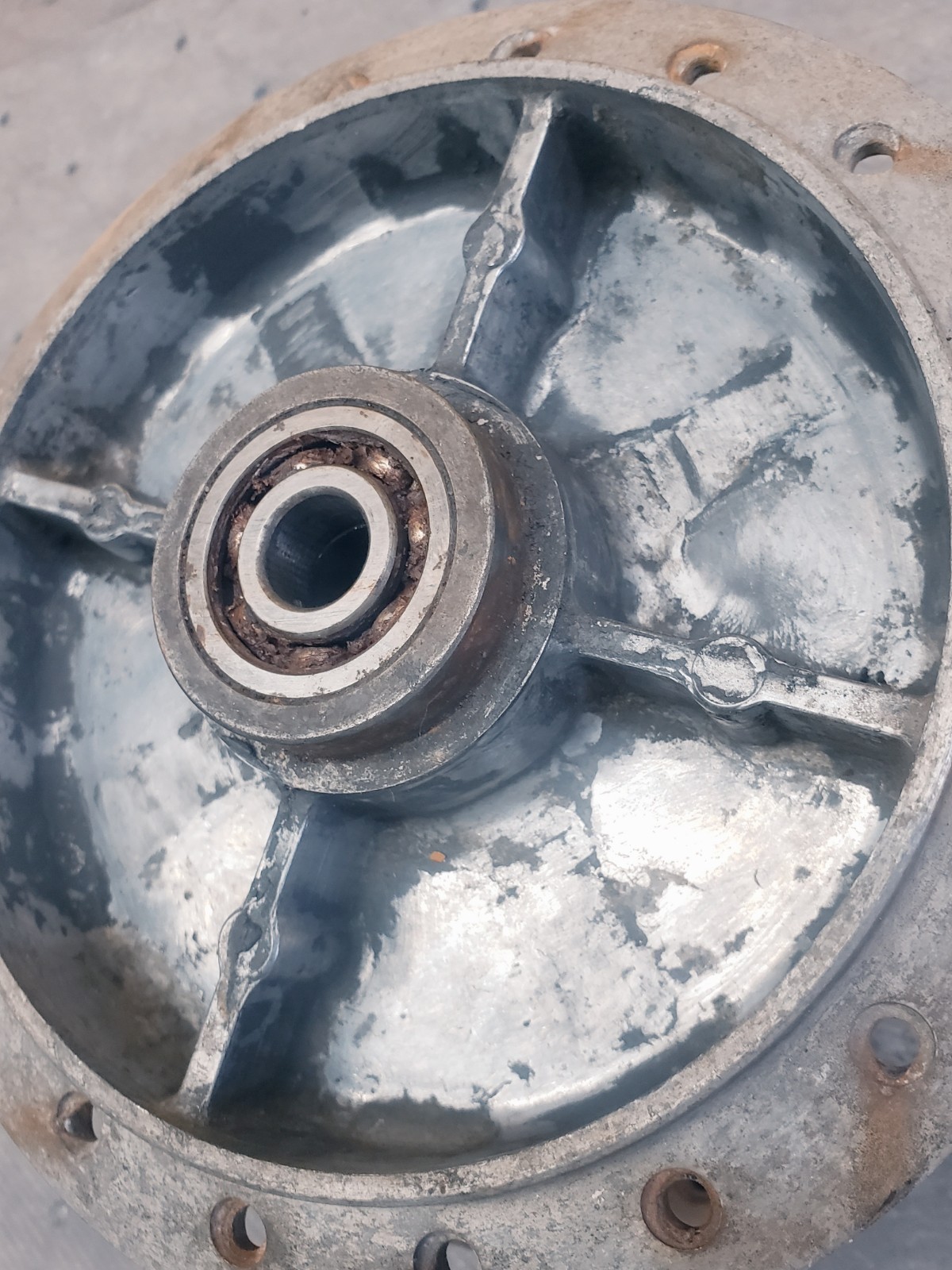 1969-81 Kawasaki OEM KE100 G5 G4TR G3SS Rear Wheel Hub Drum Assembly