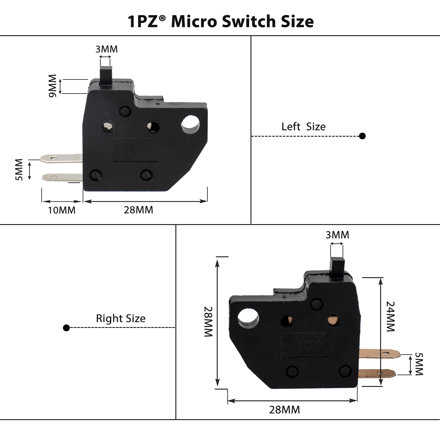 Brake Light Switch For Suzuki Honda Yamaha Kawasaki Click Front Lever Clutch