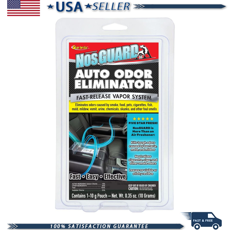 NosGUARD SG Car Car Odor Eliminator, Fast Release Vapor System