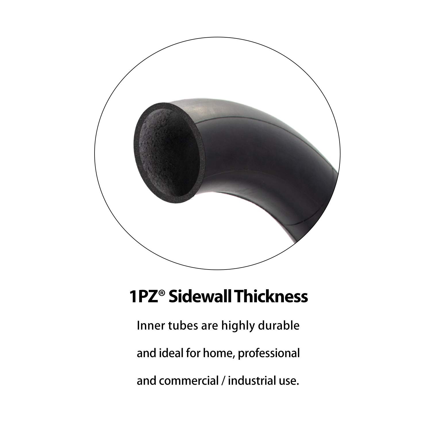 1PZ 10W-X02 2-Pack Heavy-Duty 90° Valve 10×2/10×2.125 Inner Tube Black