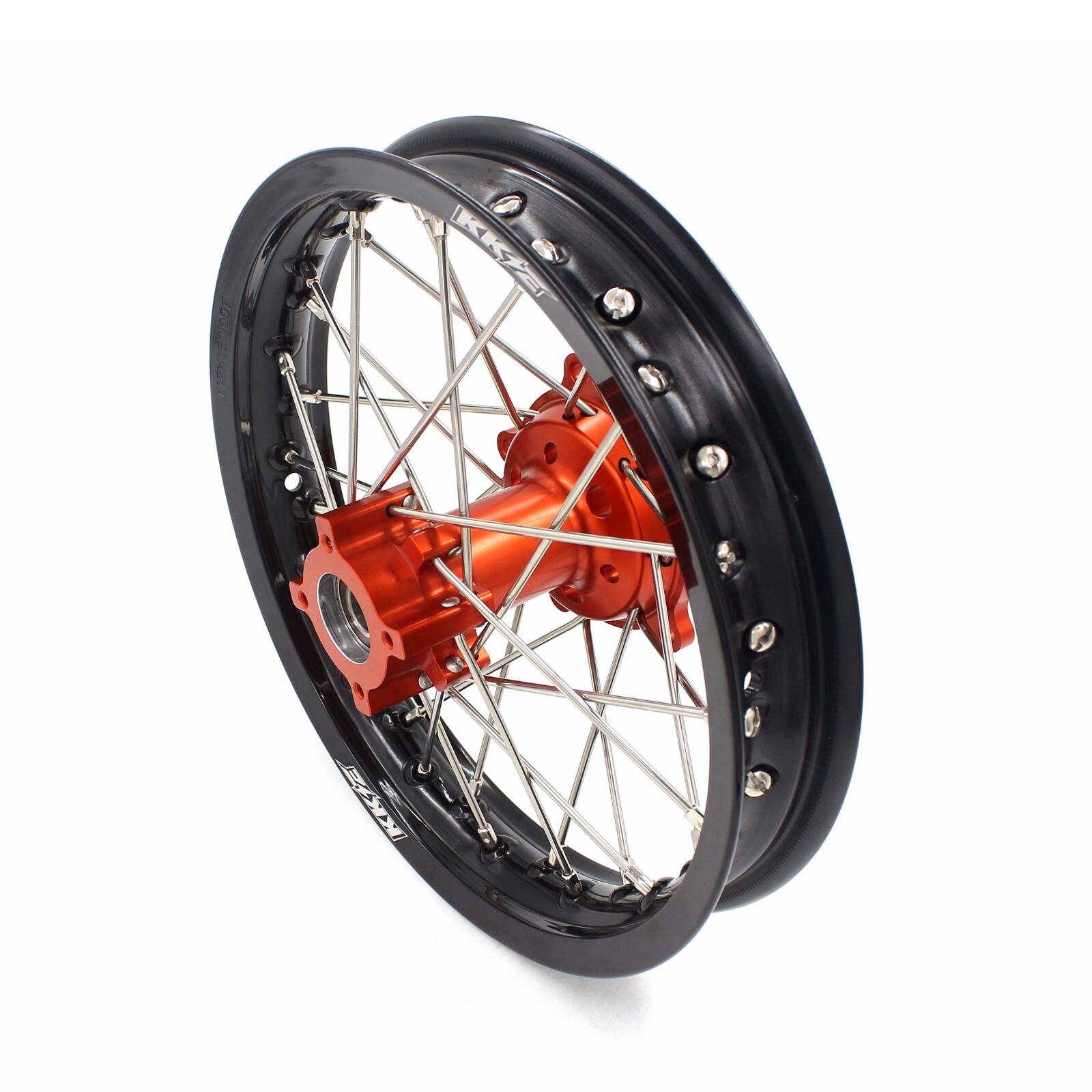 KKE Front 1.4*14 Rear 1.6*12 Mini Kids Wheel Rims Fit KTM SX 65 2002-2024 Orange