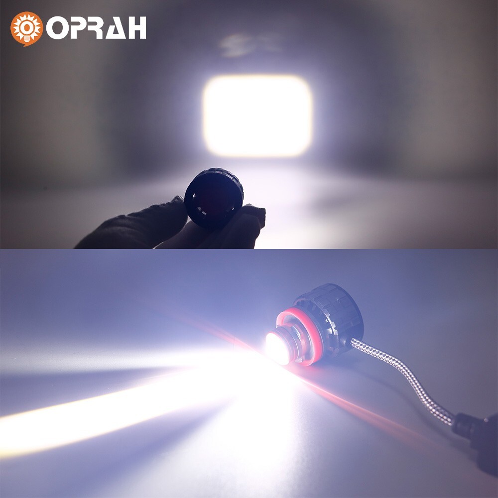 2X 9006 HB4 LED Laser Headlight Bulb Projector Lens auto Fog Light super white