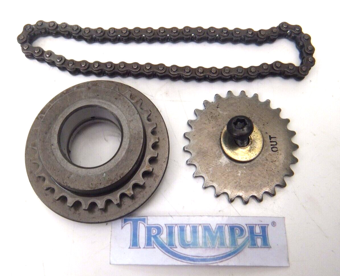 TRIUMPH TT 600 TT600 OIL PUMP ROTARY DRIVE GEARS AND CHAIN AS SHOW 2001