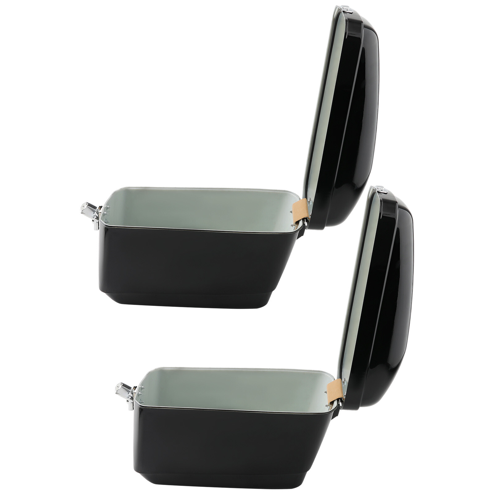 Motorcycle Universal Luggage Hard Saddlebags Side Box For Harley Honda Yamaha