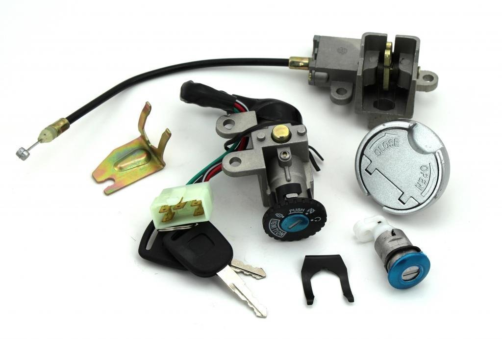 Scooter Ignition Switch Key Set 49 50 cc TaoTao Peace Roketa Jonway NST Tank Gy6