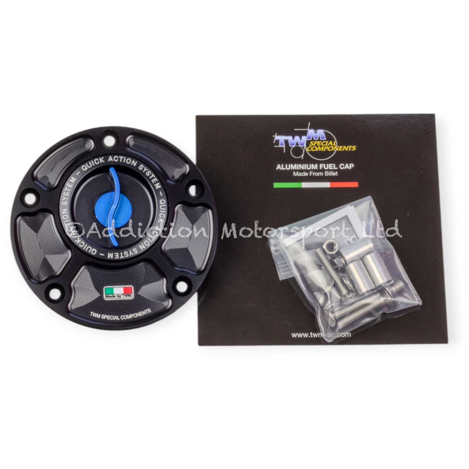 TWM Keyless Filler Petrol Gas Tank Blue Fuel Cap for MV Agusta F4 1997-2009