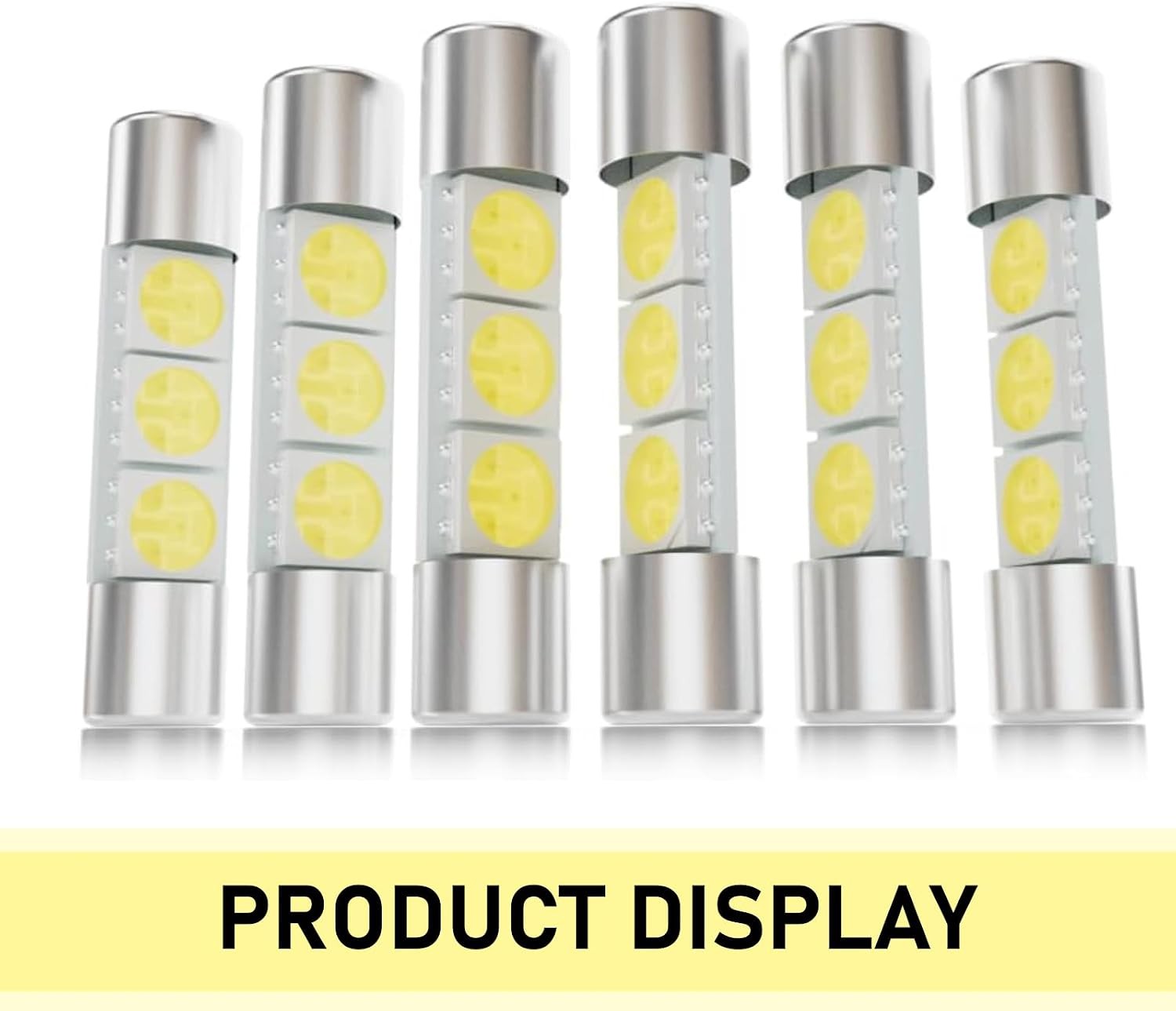 T6 5050 3SMD 28mm 12V Flat Reading Light, 10 PCS Interior Car Lights Cars