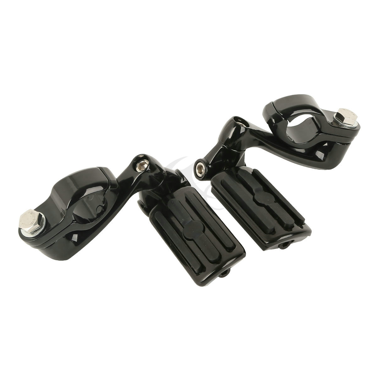 32mm Engine Guard Highway 360 Degree Adjustable Male Mount Kit Footpeg Foot Pegs