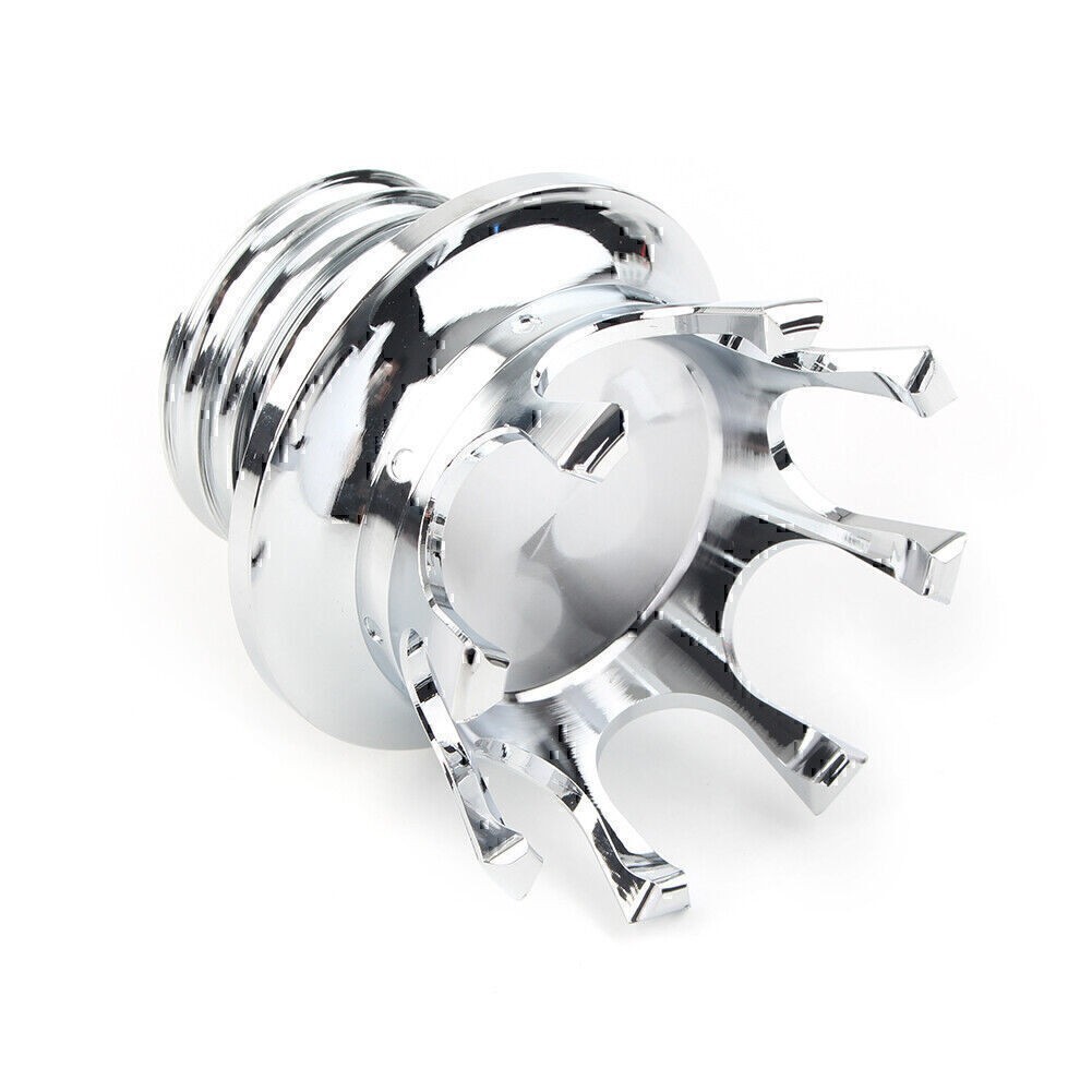 Chrome Fuel Gas Cap King Crown Right Thread For Harley Sportster Touring Dyna