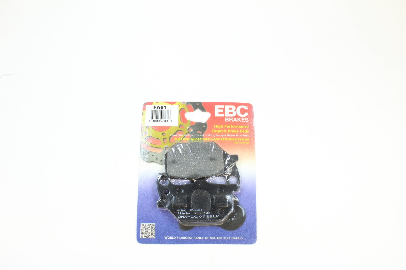 EBC Organic Brake Pad Set – 2 Pair FA41+FA61