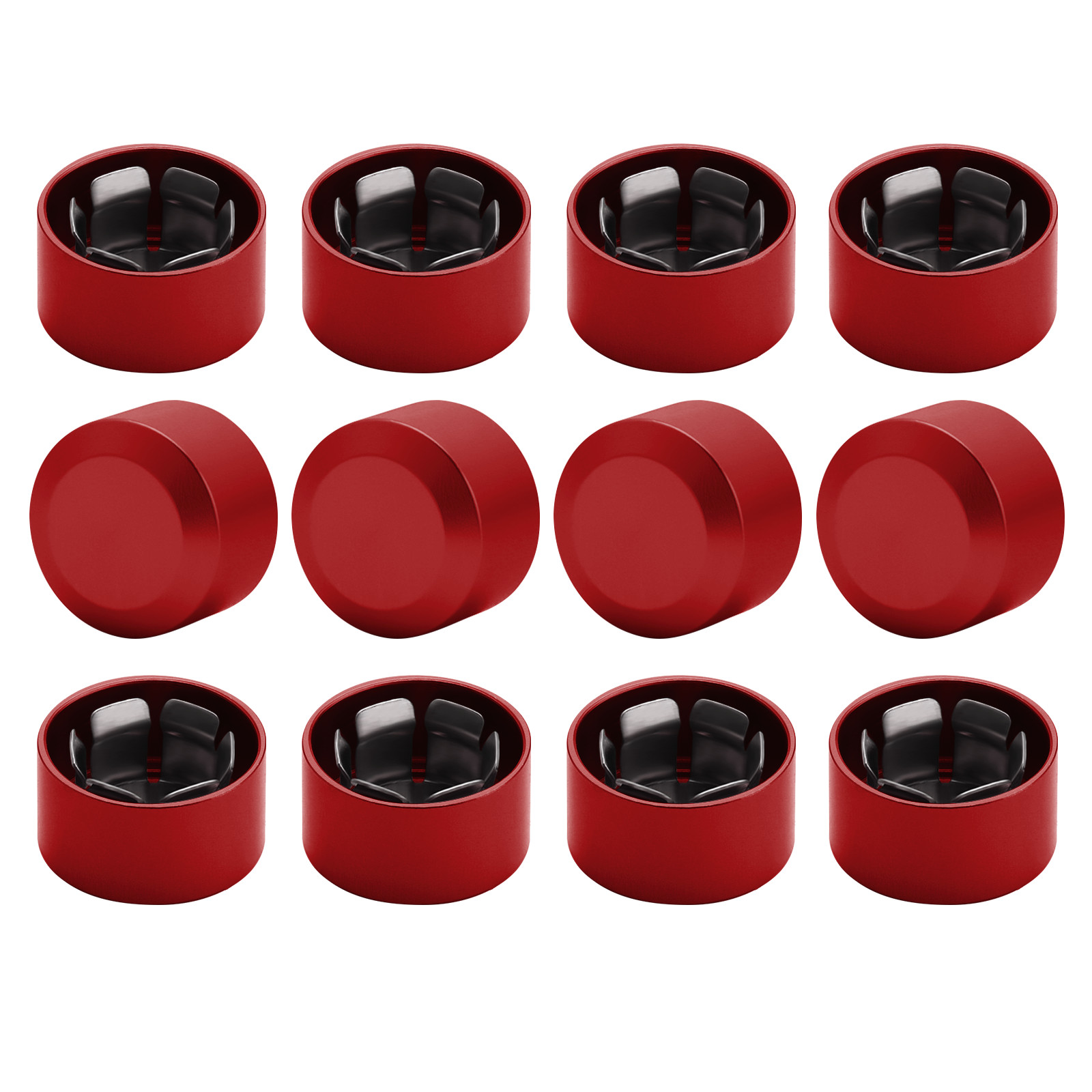 10-PACK Topper Engine Bolt Screw Covers Caps Universal For Harley Touring Dyna