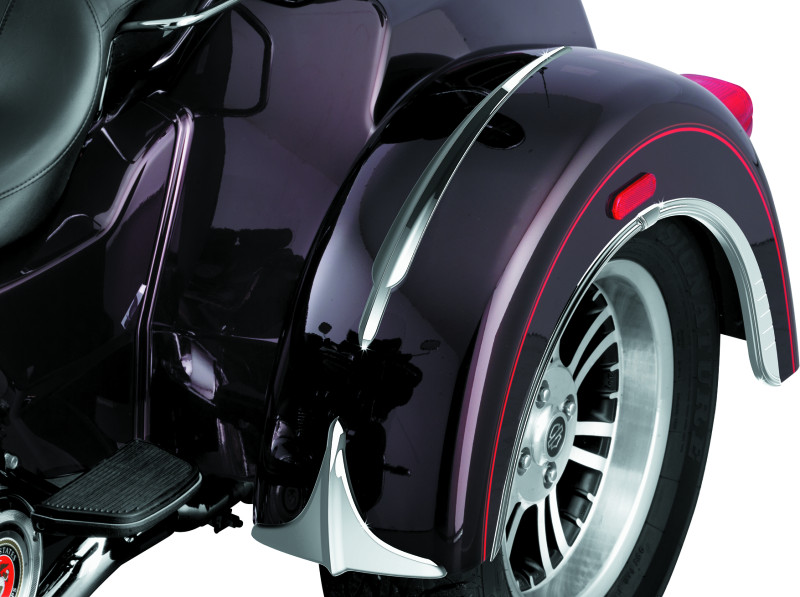 Kuryakyn Top Fender Accent for Trikes – Chrome Finish Fits Harley Davidson