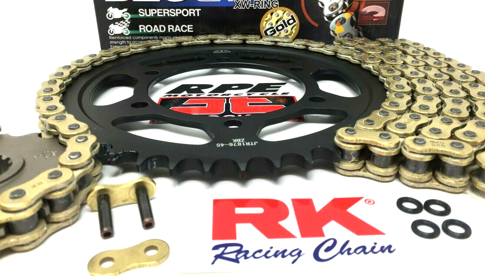 2009-2014 Yamaha R1 RK ZXW / MAX-Z 520 X-Ring Racing Chain and Sprockets Kit