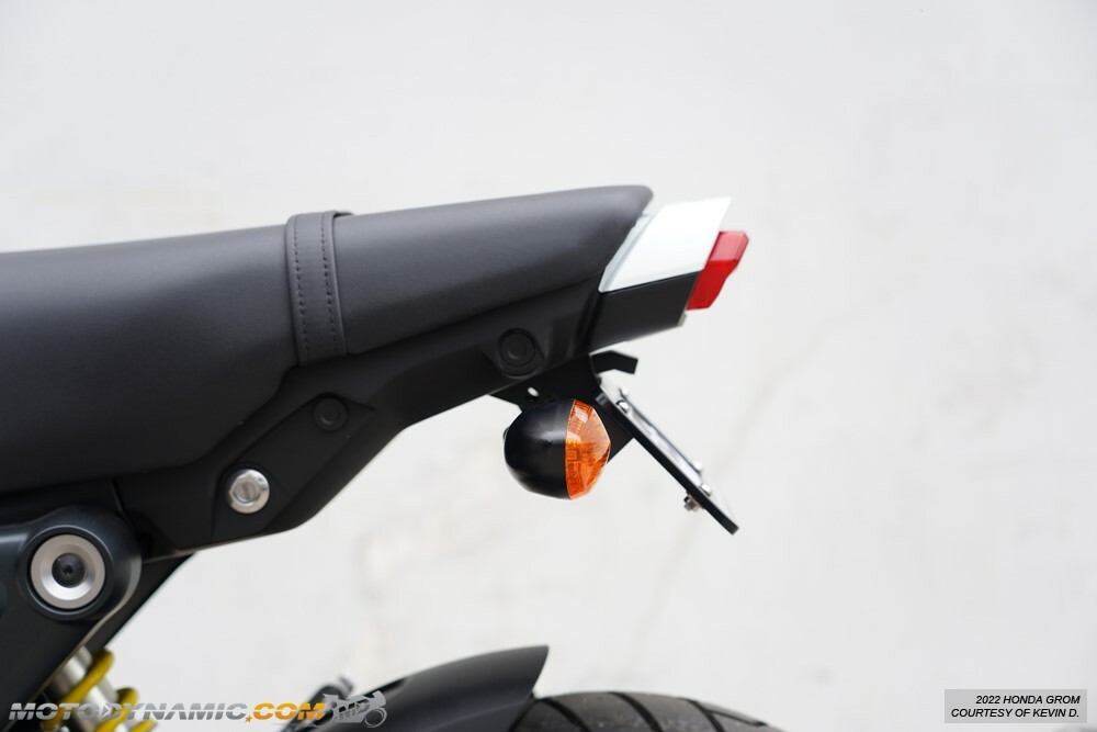 Fender Eliminator Kit Plate Holder + LED License Light Fits 2022-2023 Honda Grom