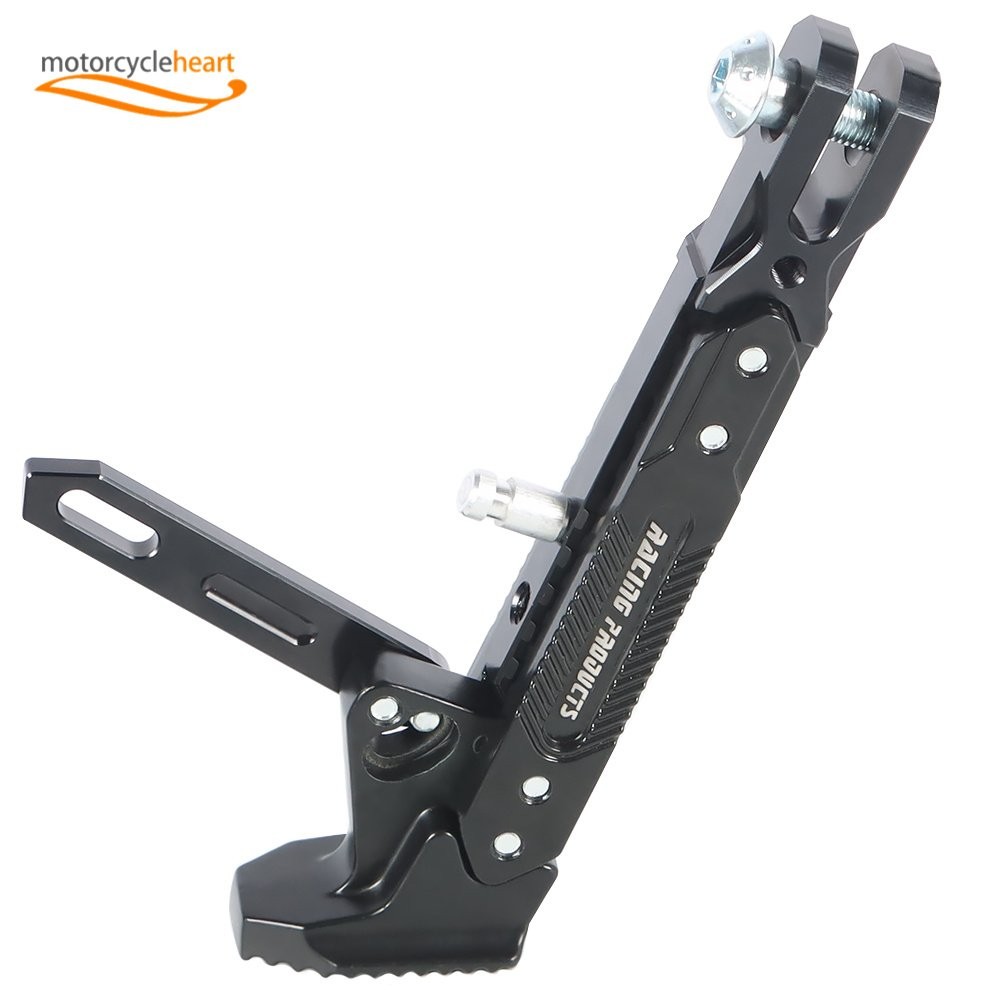 CNC Aluminum Alloy Adjustable Kickstand Foot Bracket Side Kick Stand Motorcycle