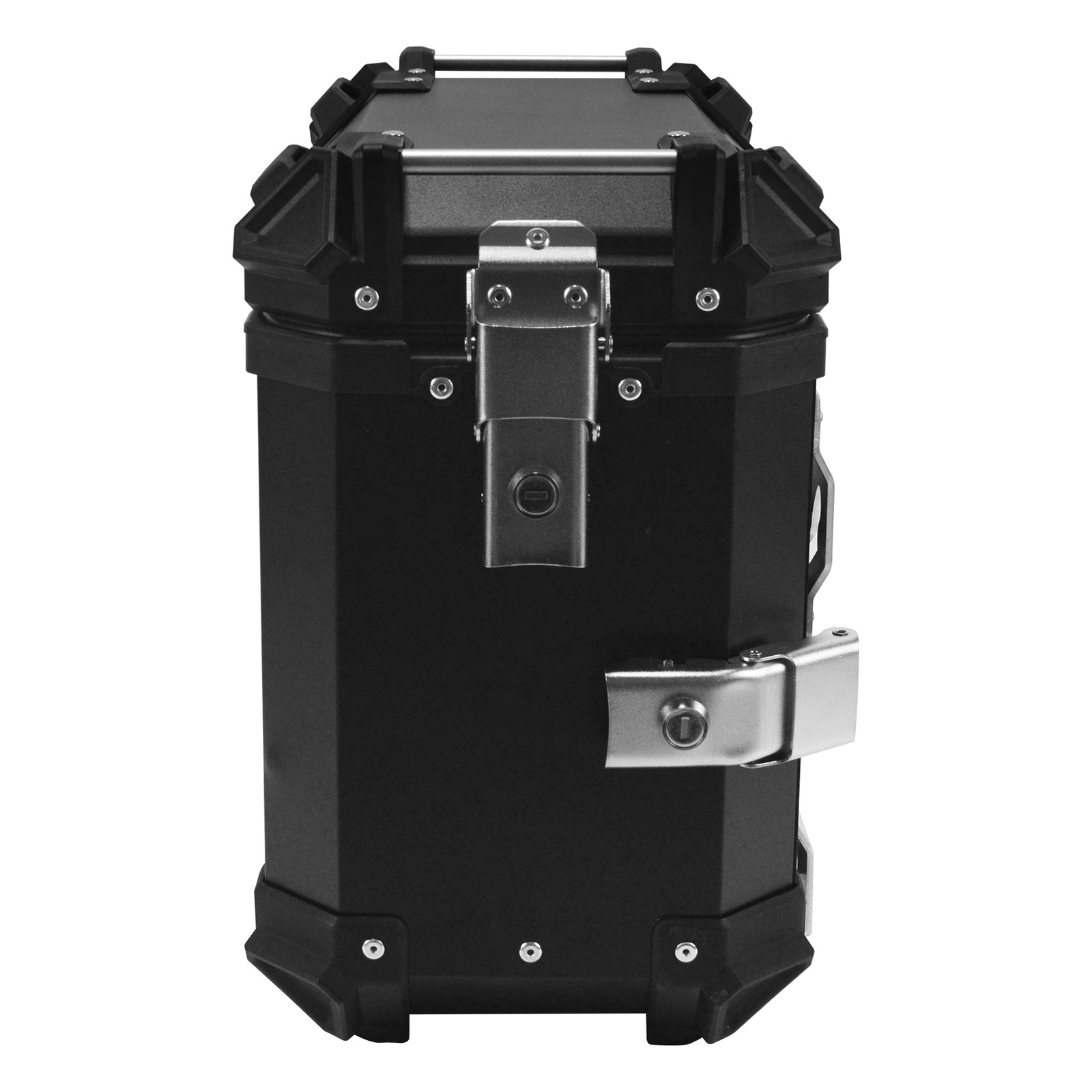38L Tour Hard Side Saddlebag Trunk Box Motorcycle Panniers Side Case X Black