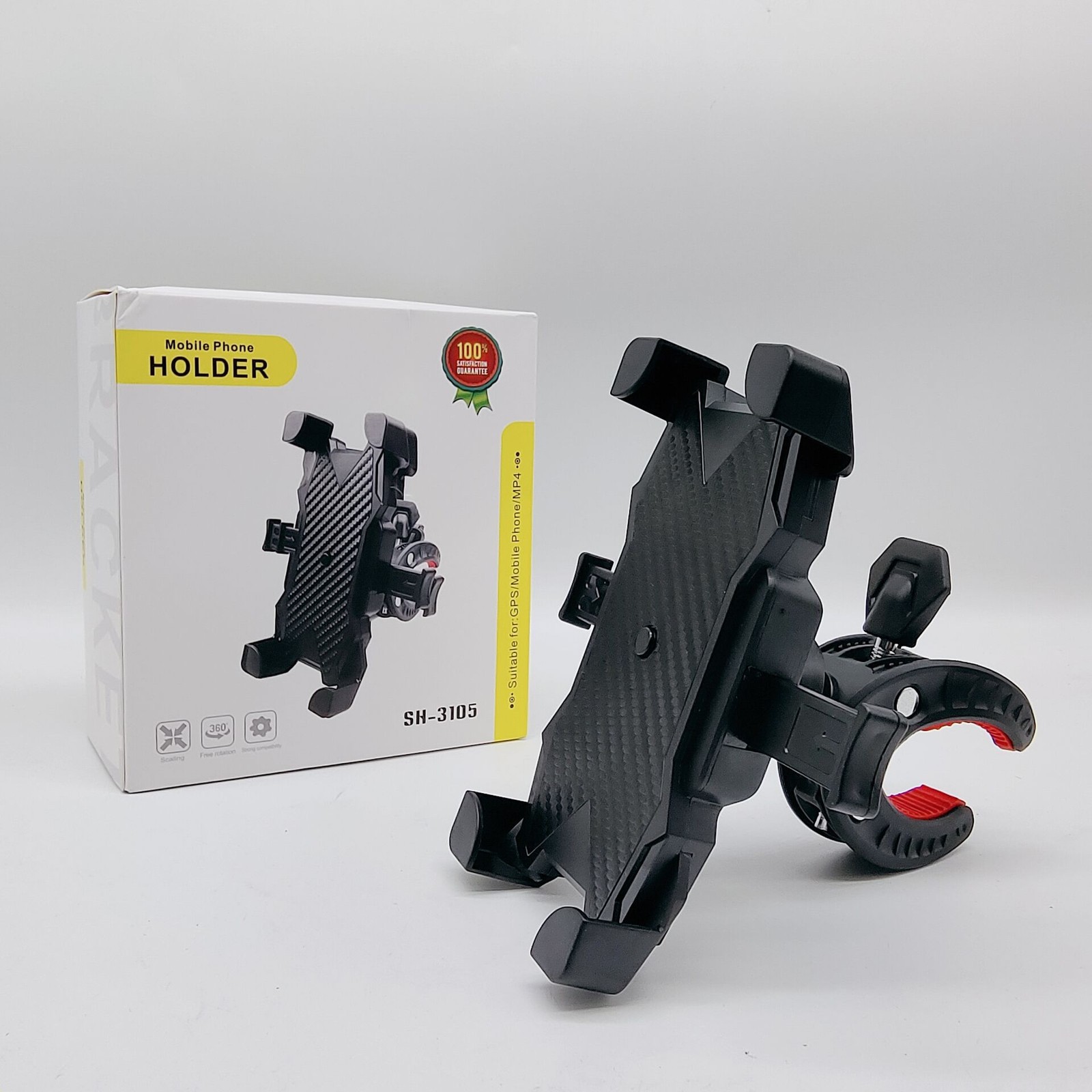360 degree rotating Phone Holder For 4.0-6.3 inch Mobile Phone Mount Bracket