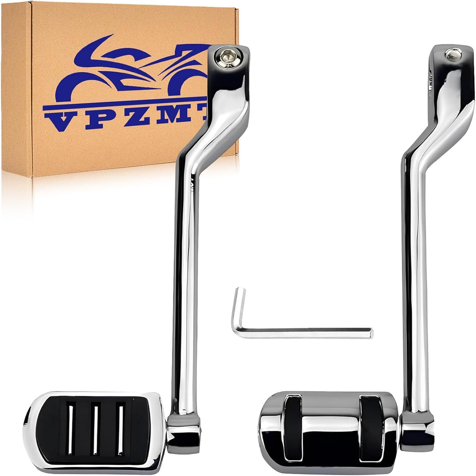 Heel Toe Shift Levers/Shifter Pegs for Harley Touring 1988-2024 Models, Chrome