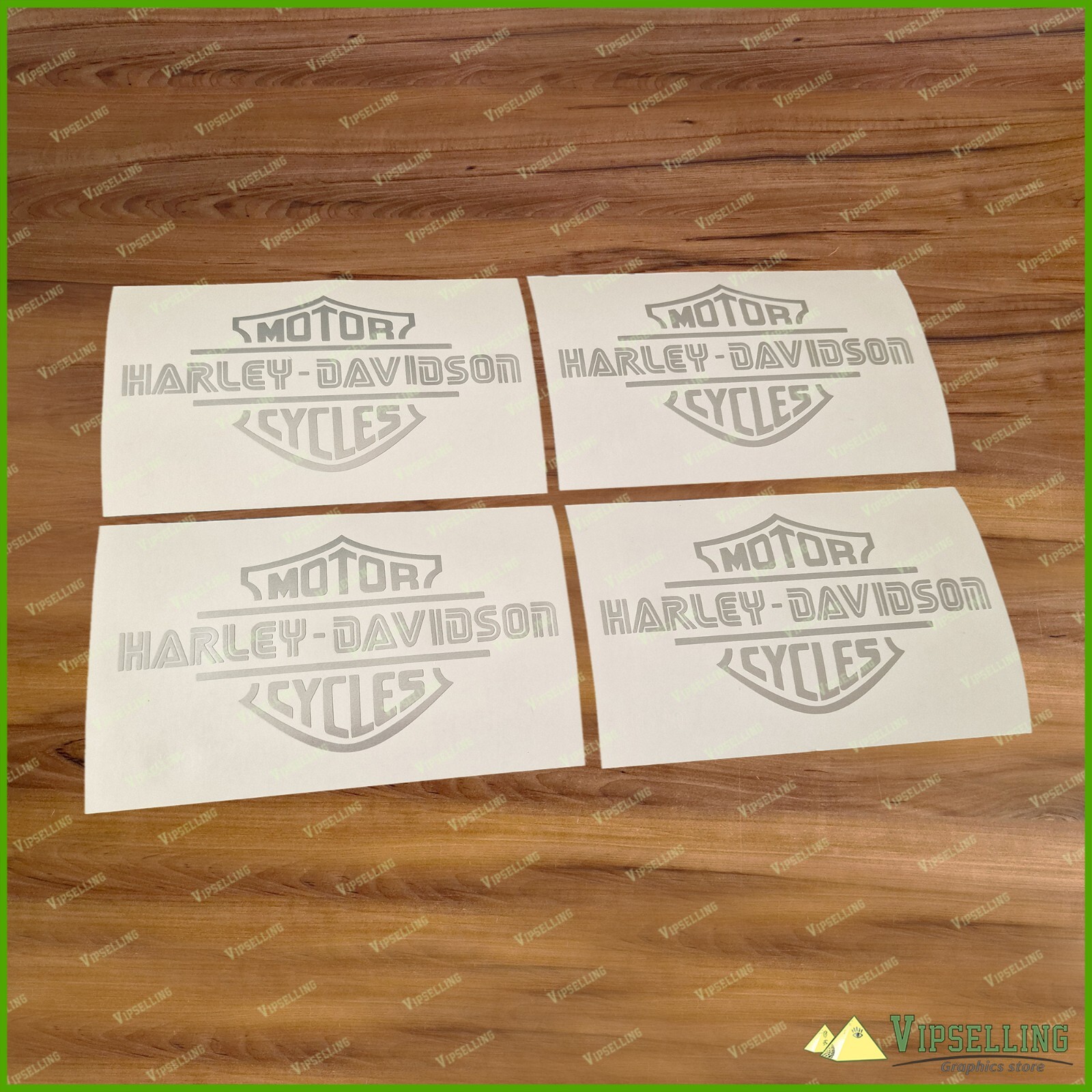 x4 Badge Shield Gas Tank Premium Decals Stickers Any Color Kit