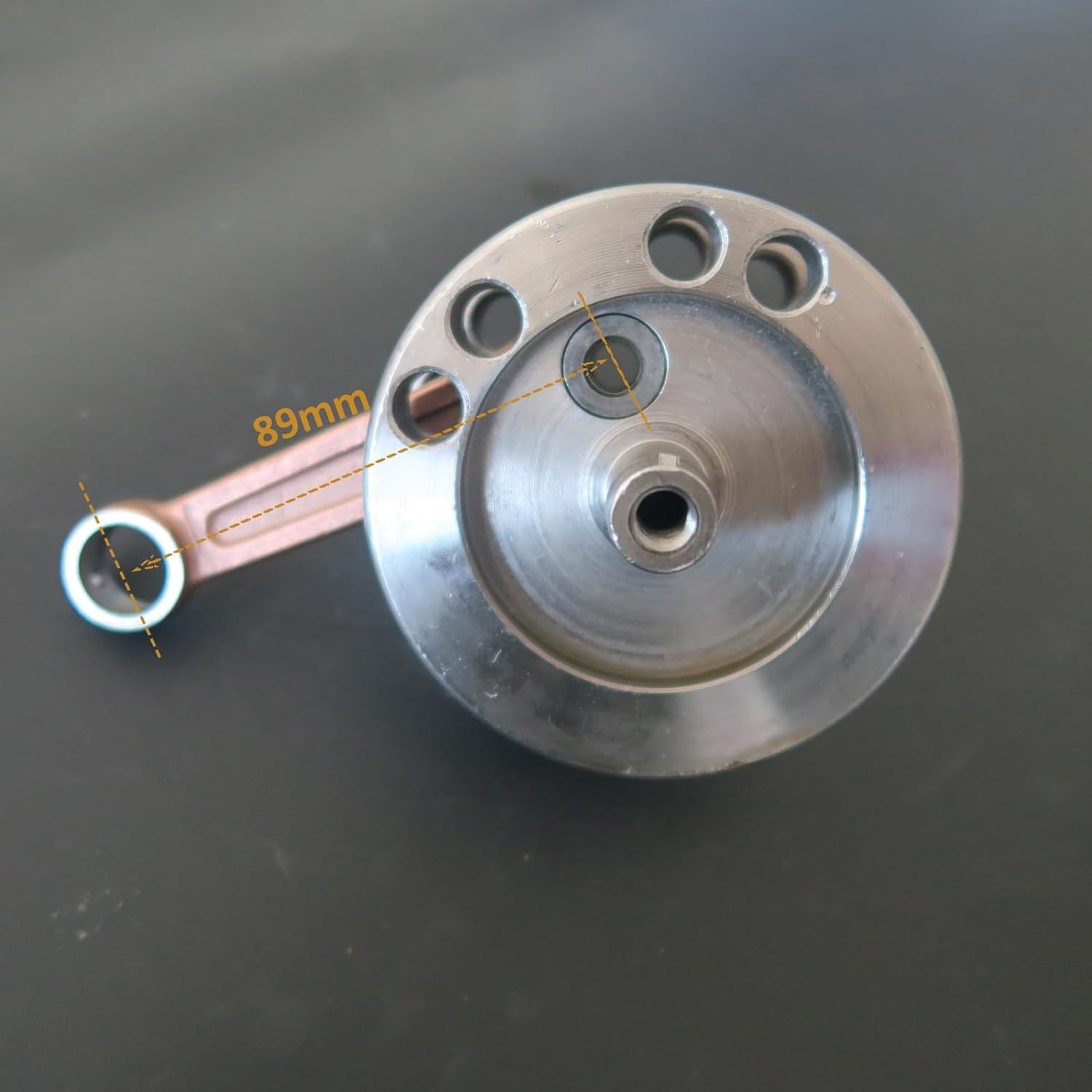 CDHPOWER YD85 Bottom End Crank Assembly for 2 Stroke Bicycle Engine Motor 85CC
