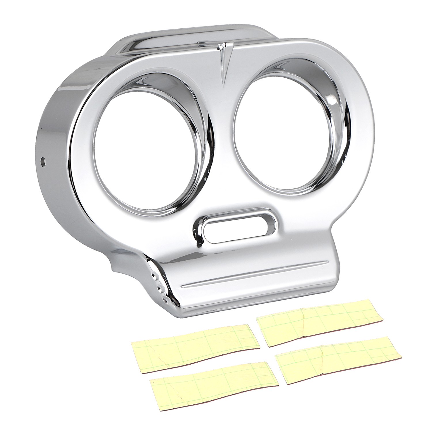 Chrome ABS Gauge Cover Nacelle Housing Fairing For Harley Road Glide 1998-2013