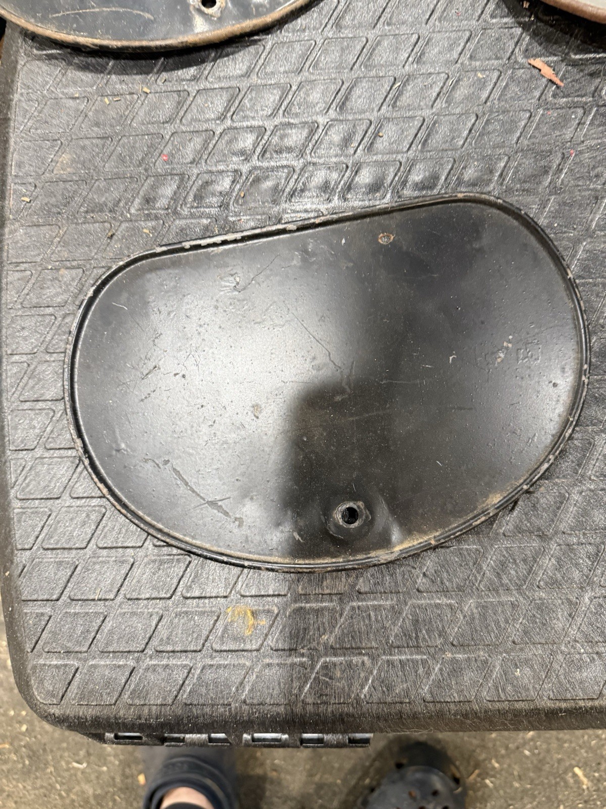 OEM HONDA XR75 ~ Metal Side Plate Covers ~ 1973 -1975 Air Box Cover