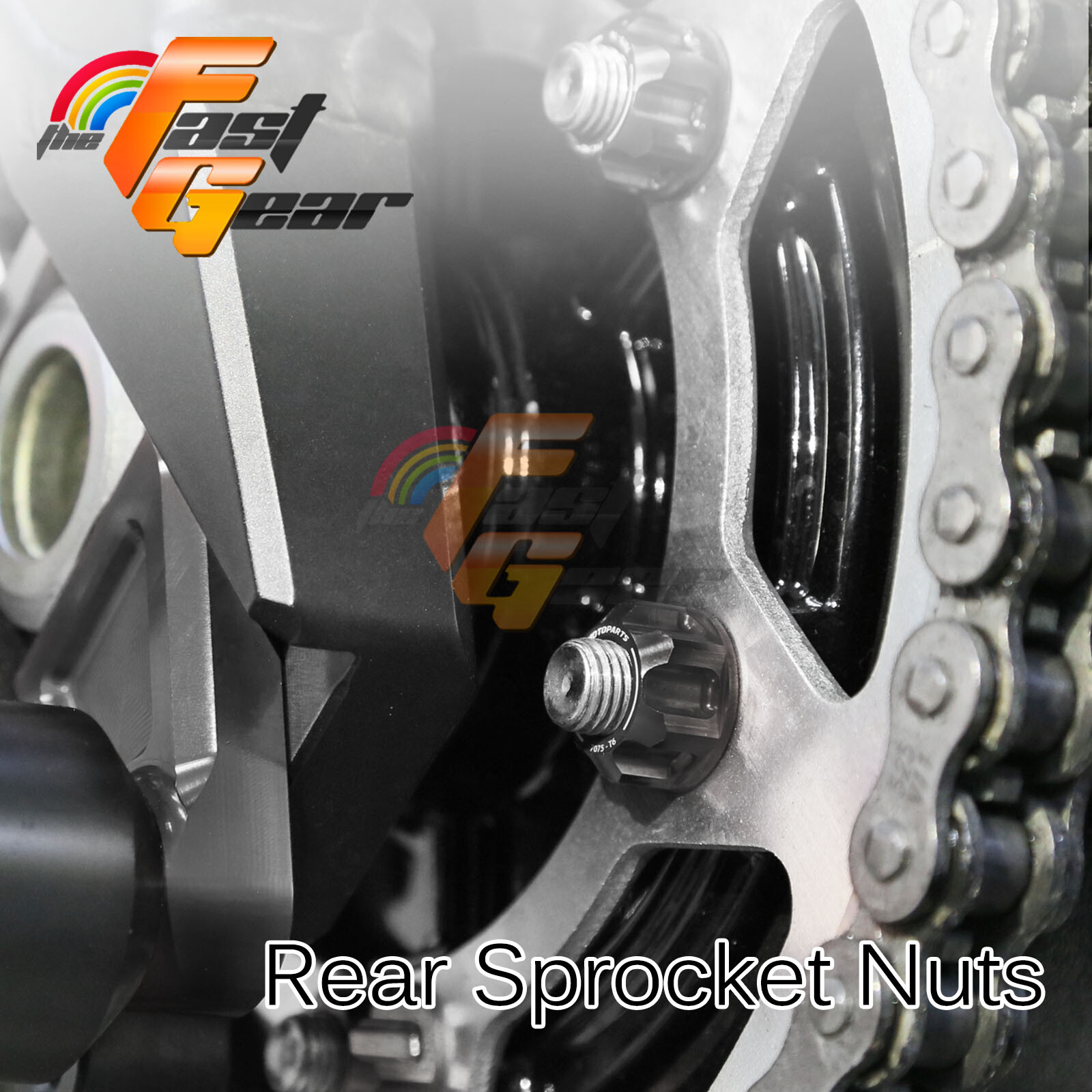 SPOKE6 CNC Anodized Rear Sprocket Nuts For Ducati Monster 750 900 400 800 796