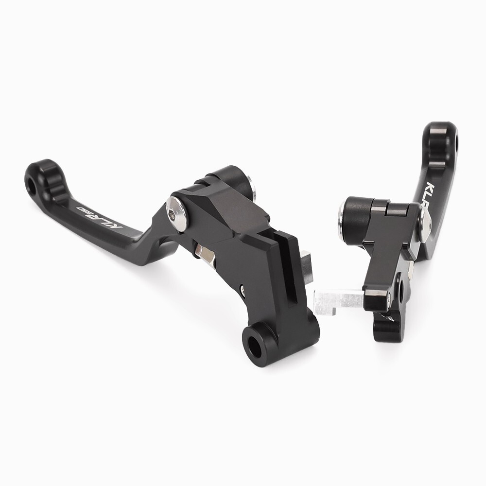 Anodized Pivot Brake Clutch Levers For KAWASAKI KLR 650 KLR650 2008-2024 Black
