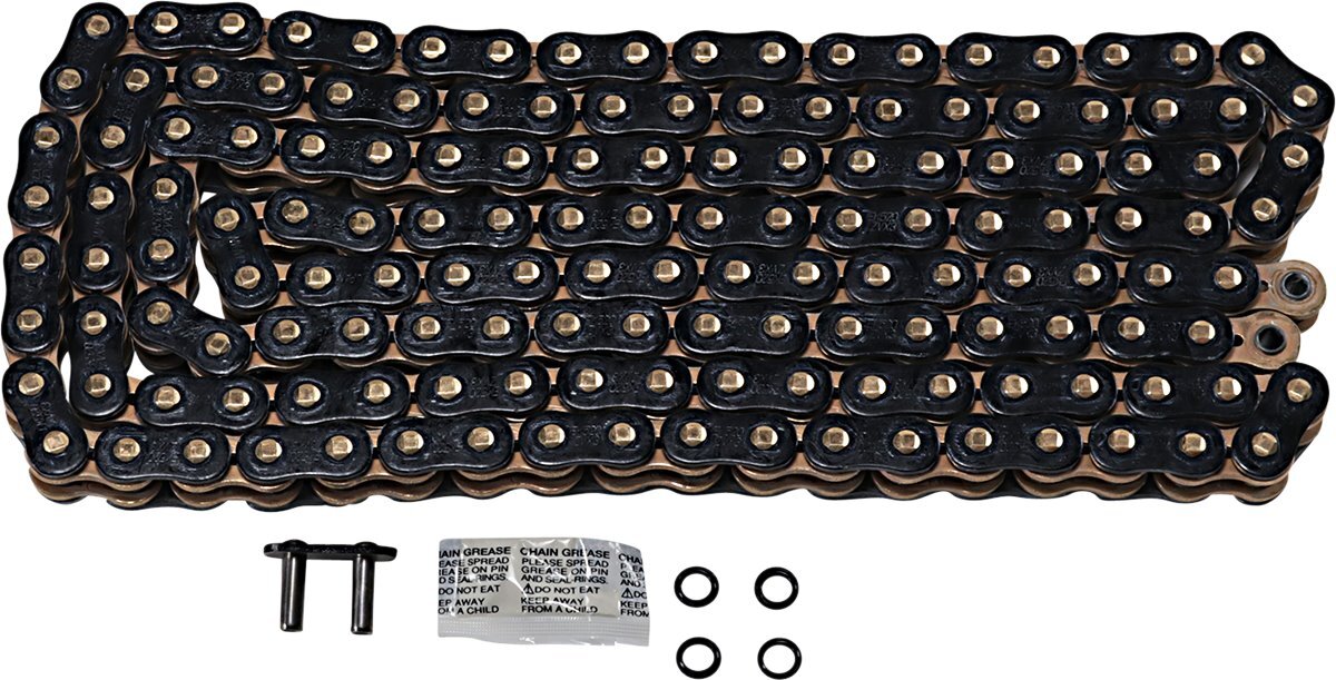 EK 520 ZVX3 Black/Gold Sportbike Chain 150 Links (520ZVX3-150KG)