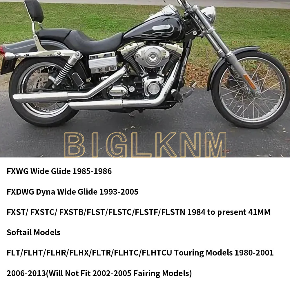 41mm Progressive Drop In Fork Lowering Kit For Touring 1980-2013 Softail 1984-up